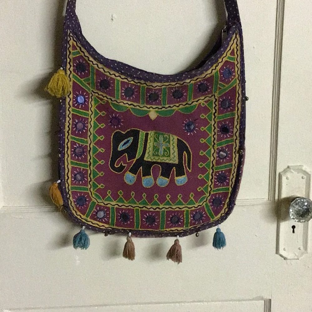 Cross Body Indian Elephant Bag